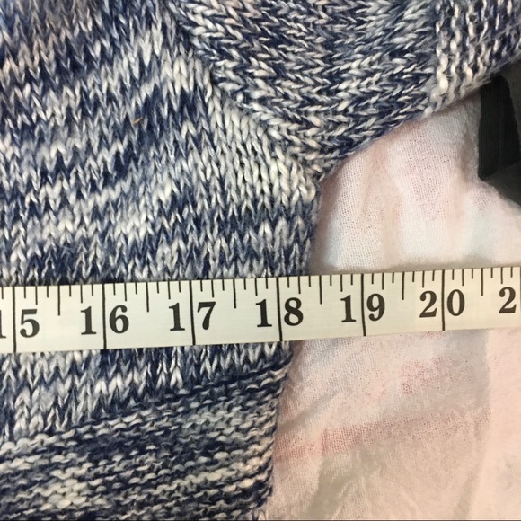 full tilt space dyed fringe hooded duster sweater coat sz.l - Picture 8 of 9